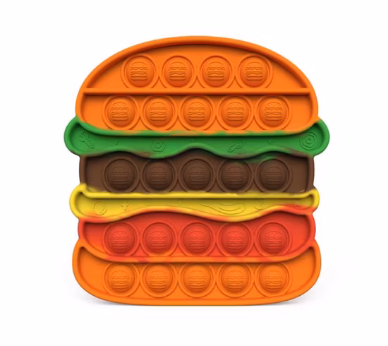 Bubble Silicone Push Pop It Fidget Sensory Toy for Kids Education