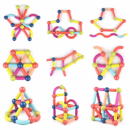 New Plastic Magnetic Stick Building Blocks Puzzle Stem Educational DIY Toys for Kids